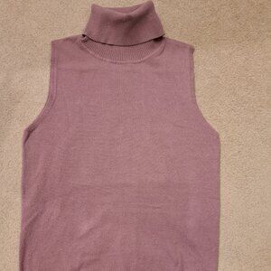 Molly Bracken Knit Sleeveless Turtleneck Top